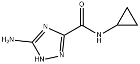 5-氨基-N-环丙基-1H-1,2,4-三氮唑-3-甲酰胺 结构式