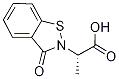 (2S)-2-(3-氧代-1,2-苯并异噻唑-2(3H)-基)丙酸 结构式