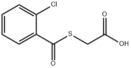 2-(2-氯苯基)羰基硫基乙酸 结构式