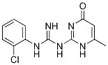 N-(2-氯苯基)-N'-(6-甲基-4-氧代-1,4-二氢嘧啶-2-基)胍 结构式