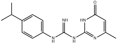 N-(4-异丙苯基)-N'-(6-甲基-4-氧代-1,4-二氢嘧啶-2-基)胍 结构式