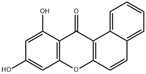 9,11-二羟基-12-苯并[A]呫吨酮 结构式