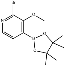2-Bromo-3-methoxy-4-(4,4,5,5-tetramethyl-1,3,2-dioxaborolan-2-yl)pyridine 结构式