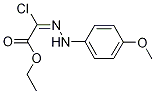Ethyl-2-chloro-2-[2-(4-methoxyphenyl)hydrazin-1-ylidene]acetate 结构式