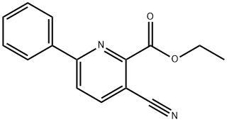 Ethyl 3-cyano-6-phenyl-2-pyridinecarboxylate 结构式