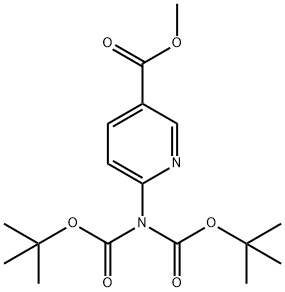 Methyl 6-{bis[(tert-butoxy)carbonyl]-amino}pyridine-3-carboxylate 结构式