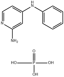 N4-苯基吡啶-2,4-磷酸二胺 结构式