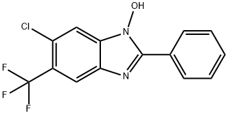 6-氯-2-苯基-5-(三氟甲基)-1H-苯并[D]咪唑-1-醇 结构式