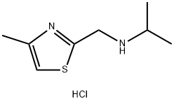 N-[(4-Methyl-1,3-thiazol-2-yl)methyl]propan-amine dihydrochloride 结构式