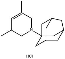 1-(1-金刚烷基)-3,5-二甲基-1,2,3,6-四氢吡啶盐酸盐 结构式