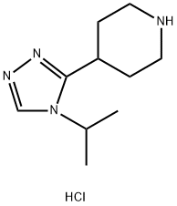 4-(4-异丙基-4H-1,2,4-三唑-3-基)哌啶二盐酸盐 结构式