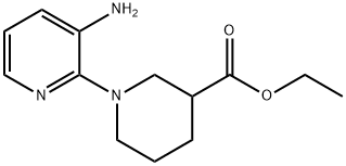 Ethyl 1-(3-aminopyridin-2-yl)piperidine-3-carboxylate 结构式