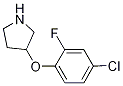 3-(4-Chloro-2-fluorophenoxy)pyrrolidine hydrochloride 结构式