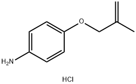 {4-[(2-Methyl-2-propen-1-yl)oxy]phenyl}amine hydrochloride 结构式