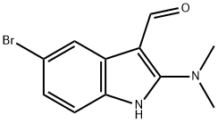 5-Bromo-2-(dimethylamino)-1H-indole-3-carbaldehyde 结构式