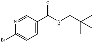 6-Bromo-N-(2,2-dimethylpropyl)pyridine-3-carboxamide 结构式