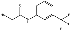 2-硫基-N-[3-(三氟甲基)苯基]乙酰胺 结构式