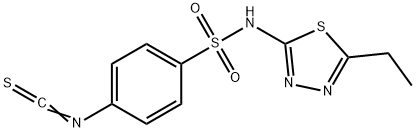 N-(5-Ethyl-1,3,4-thiadiazol-2-yl)-4-isothiocyanatobenzenesulfonamide 结构式