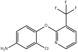 3-氯-4-((3-(三氟甲基)吡啶-2-基)氧基)苯胺 结构式