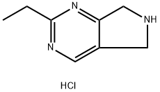 2-Ethyl-6,7-dihydro-5H-pyrrolo[3 ,4-d]pyrimidine dihydrochloride 结构式