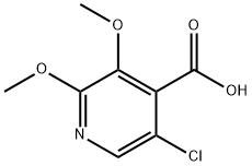 5-氯-2,3-二甲氧基异烟酸 结构式