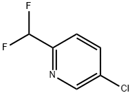 5-氯-2-(二氟甲基)吡啶 结构式