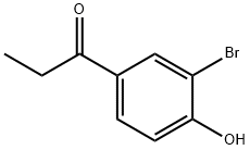 1-(3-溴-4-羟苯基)丙-1-酮 结构式