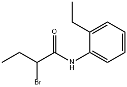 2-溴-N-(2-乙基苯基)丁酰胺 结构式