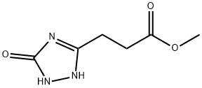 3-(5-羟基-1H-1,2,4-三唑-3-基)丙酸甲酯 结构式