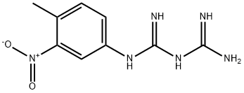 N-(4-甲基-3-硝基苯基)亚胺基二碳亚胺二酰胺 结构式