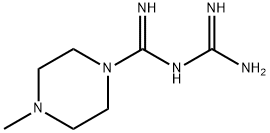 N-(二氨基亚甲基)-4-甲基-哌嗪-1-甲酰亚胺酰胺 结构式