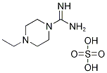 4-乙基哌嗪-1-甲酰亚胺酰胺硫酸盐 结构式