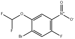 1-溴-2-(二氟甲氧基)-5-氟-4-硝基苯 结构式