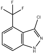 3-氯-4-(三氟甲基)-1H-吲唑 结构式