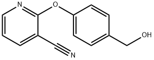 2-(4-(羟甲基)苯氧基)烟腈 结构式