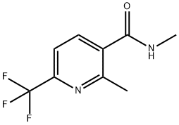N,2-二甲基-6-(三氟甲基)烟酰胺 结构式