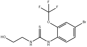 1-(4-溴-2-(三氟甲氧基)苯基)-3-(2-羟乙基)硫脲 结构式