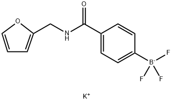 Potassium [4-(furfurylamino-1-carbonyl)-phenyl]trifluoroborate 结构式