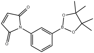 1-(3-(4,4,5,5-Tetramethyl-1,3,2-dioxaborolan-2-yl)phenyl)-1H-pyrrole-2,5-dione 结构式