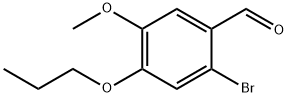 2-溴-5-甲氧基-4-丙氧基苯甲醛 结构式