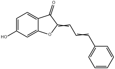 6-羟基-2-(3-苯基丙-2-烯亚基)-3-苯并呋 结构式