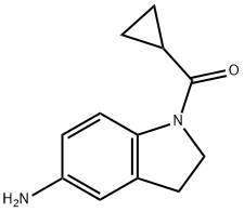 (5-氨基吲哚-1-基)(环丙基)甲酮 结构式