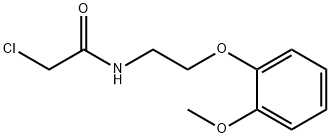 2-氯-N-[2-(2-甲氧基苯氧基)乙基]乙酰胺 结构式