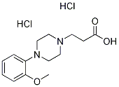 3-[4-(2-METHOXY-PHENYL)-PIPERAZIN-1-YL]-PROPIONIC ACID DIHYDROCHLORIDE 结构式