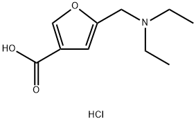 5-DIETHYLAMINOMETHYL-FURAN-3-CARBOXYLIC ACIDHYDROCHLORIDE 结构式