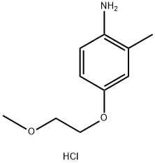 4-(2-甲氧基乙氧基)-2-甲基苯胺盐酸 结构式