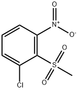 3-CHLORO-2-METHYLSULFONYLNITROBENZENE 结构式