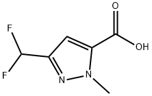 3-(二氟甲基)-1-甲基-1H-吡唑-5-羧酸 结构式