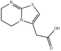 6,7-二氢-5H-[1,3]噻唑并[3,2-A]嘧啶-3-基乙酸 结构式