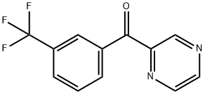 吡嗪-2-基[3-(三氟甲基)苯基]甲酮 结构式